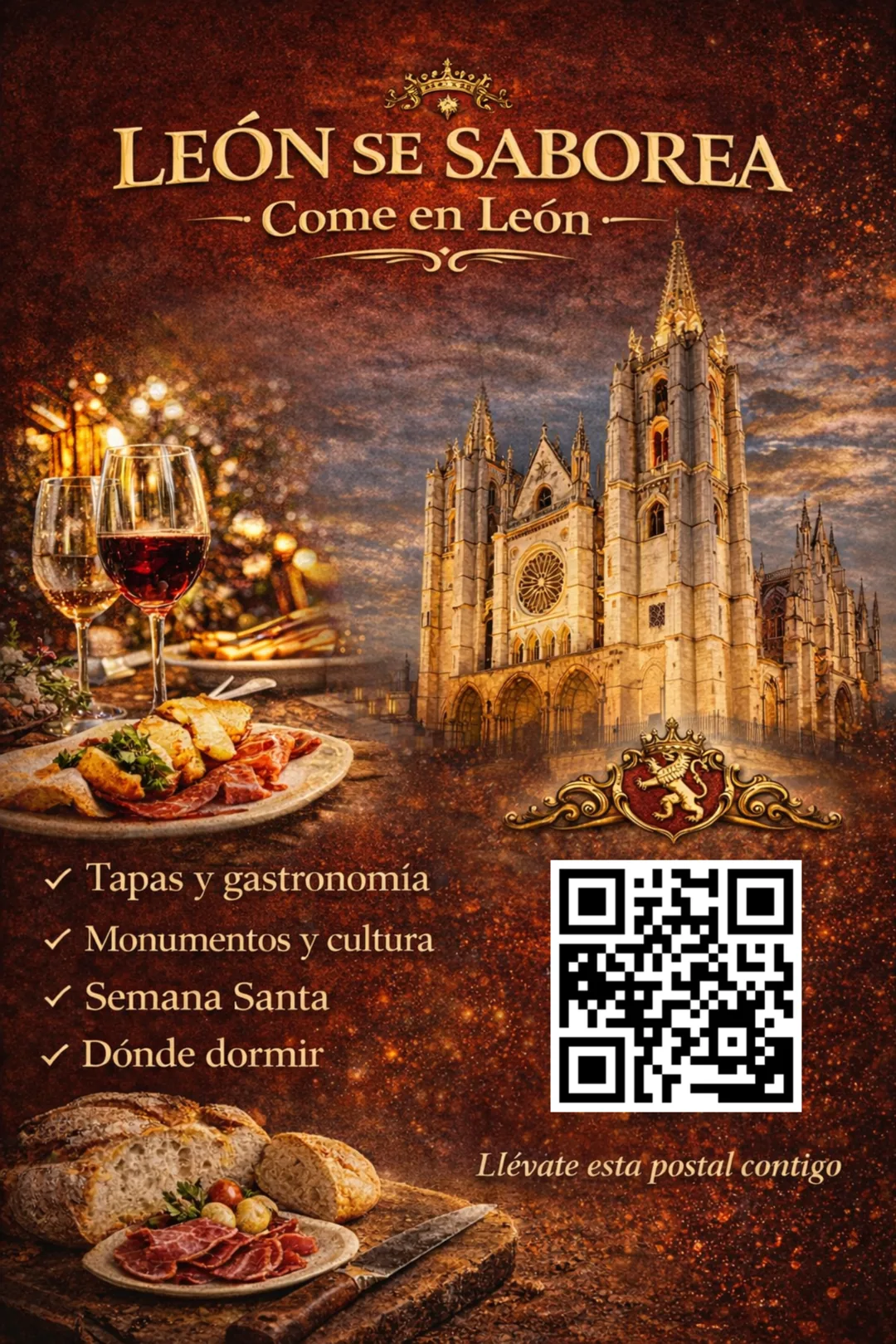 Postal Come en León 2026